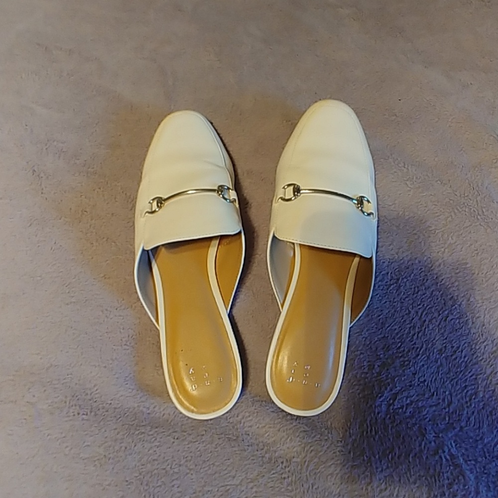 A New Day white slide mules